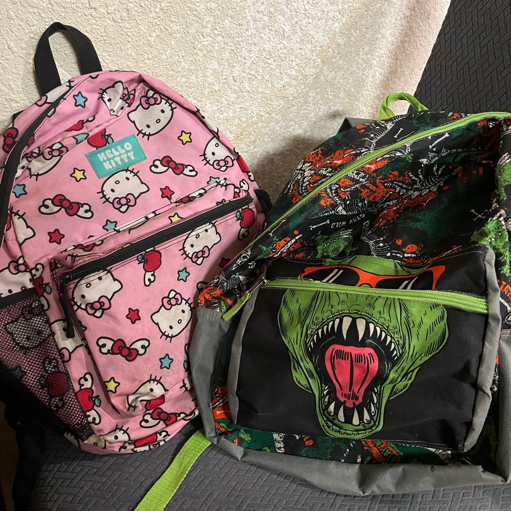 Hello Kitty and Dinosaur Backpack